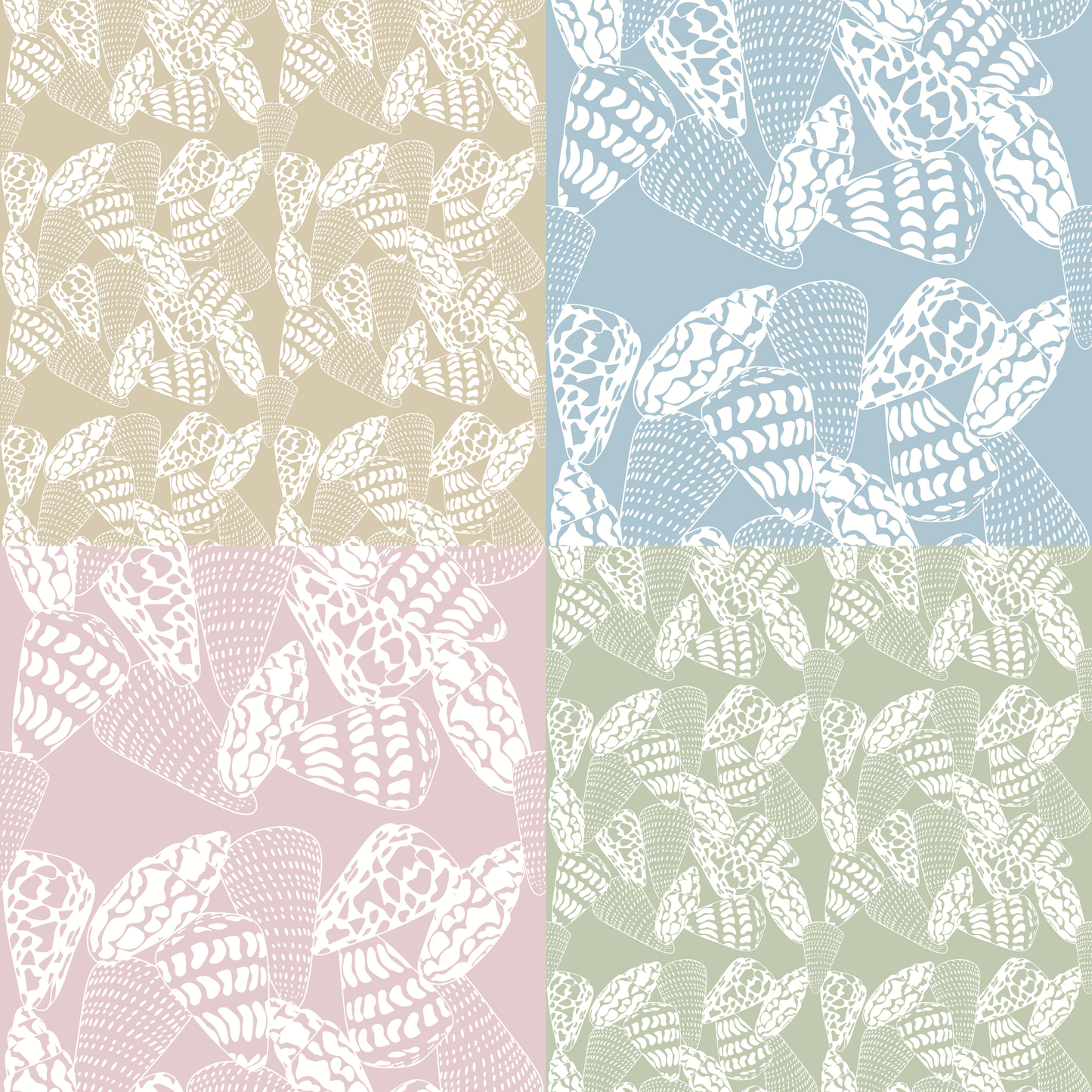 Shell Textiles Repeat Surface Pattern