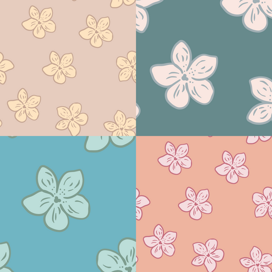 Floral Hidden Mickey Repeat Surface Pattern for Shophavenmae