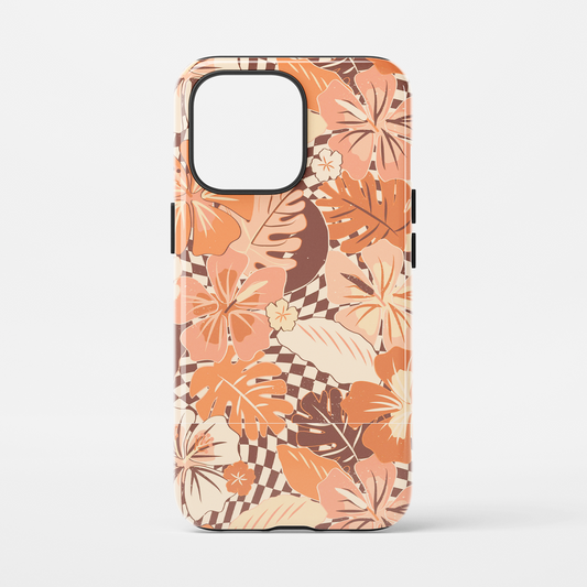 Retro Hibiscus Floral Phone Case