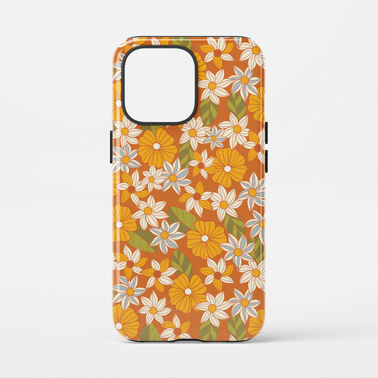 Warm Retro Wild Flower Phone Case