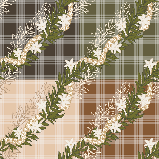 Maile Crown Repeat Surface Pattern for Shopmsnj
