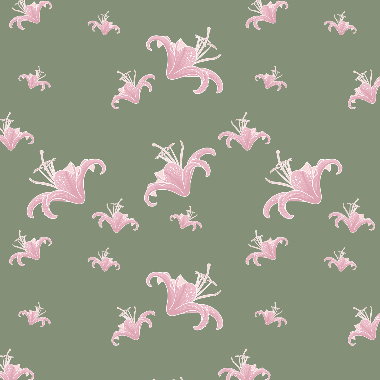 Speckled Lily Repeat Surface Pattern