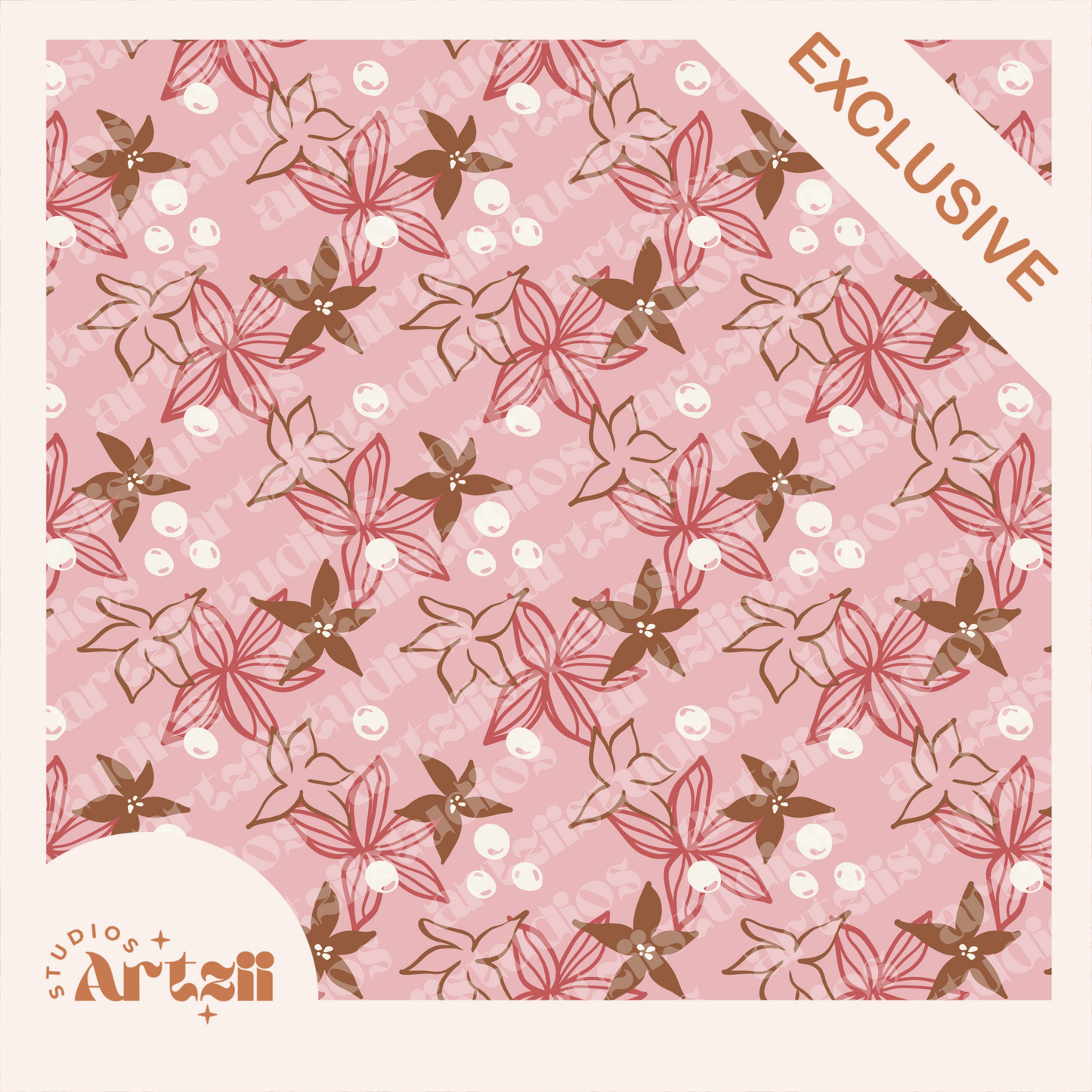 Stephanotis Repeat Surface Pattern #75