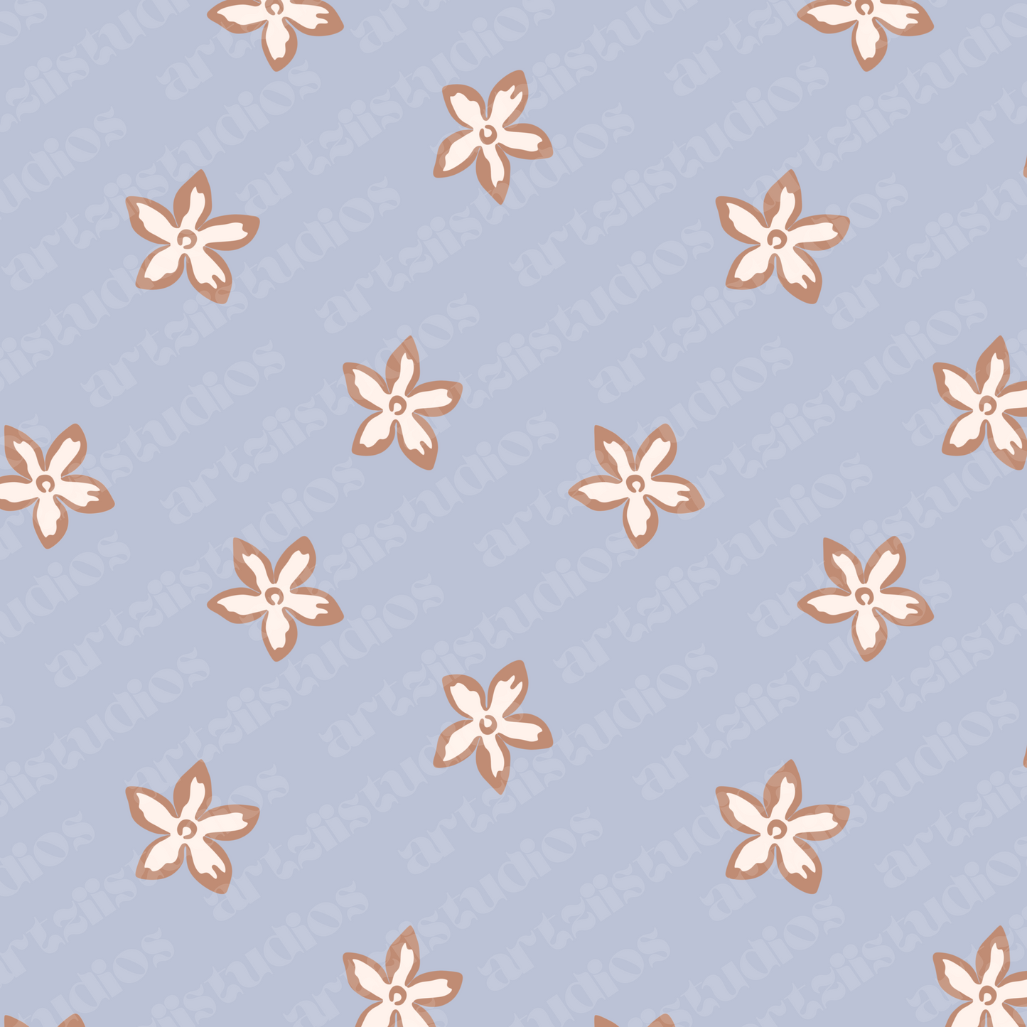 Summer Stephanotis Repeat Surface Pattern