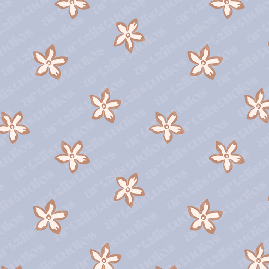 Summer Stephanotis Repeat Surface Pattern