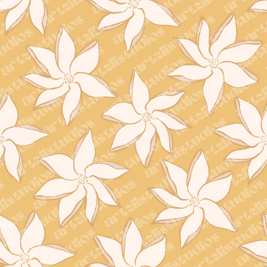 Sunshine Tiare Repeat Surface Pattern