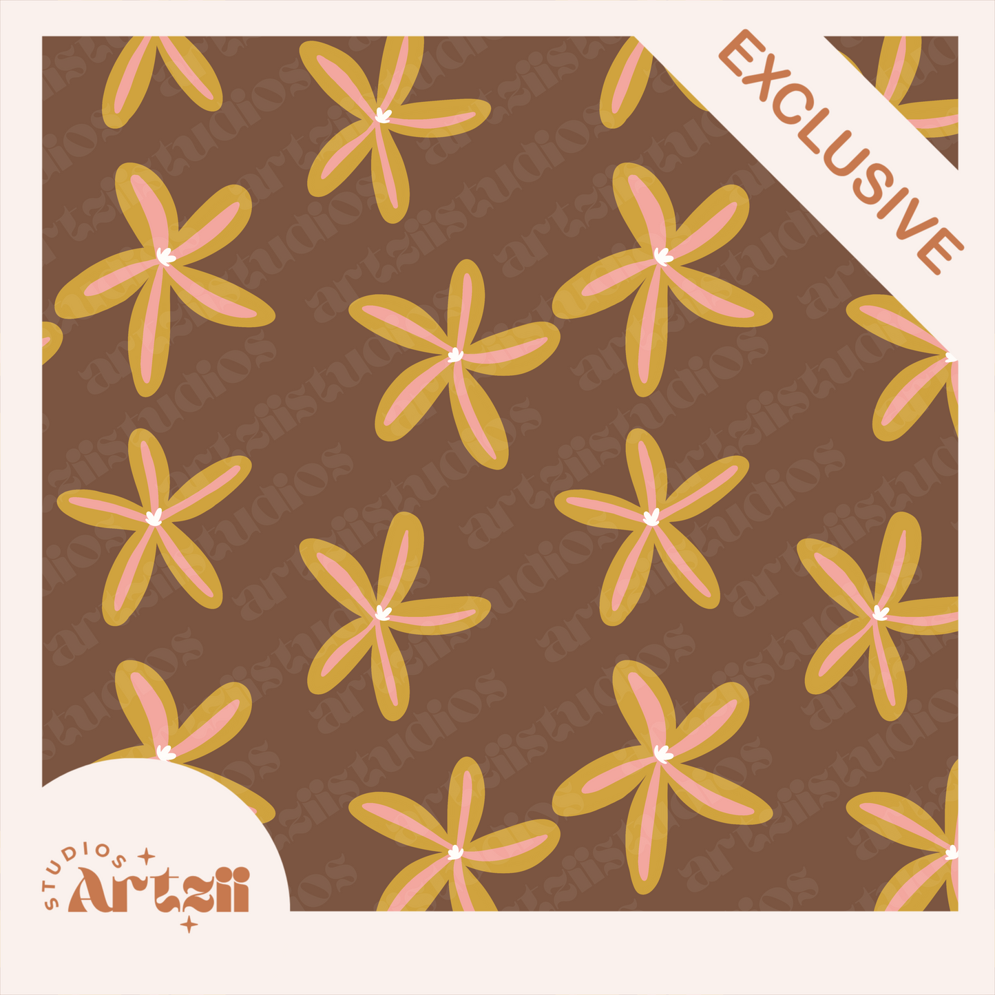 Tiare Repeat Surface Pattern #83