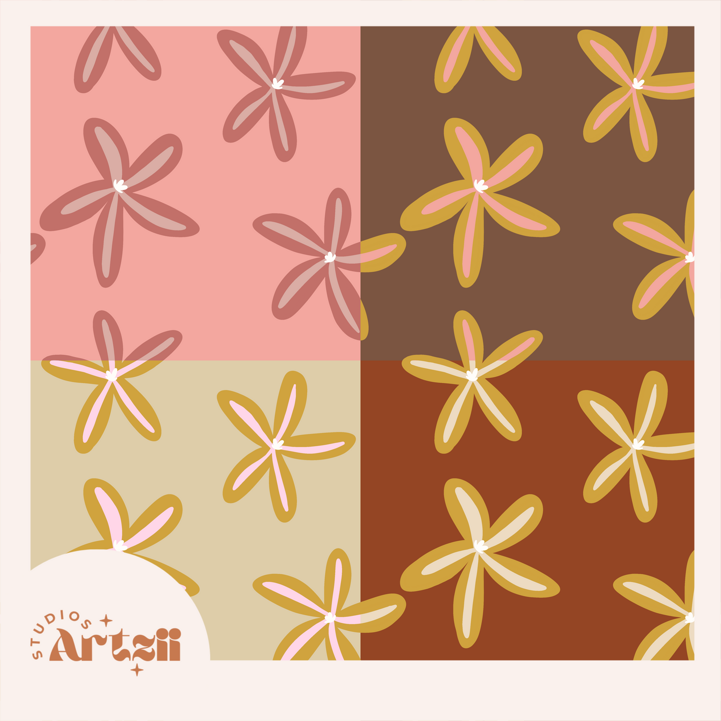 Tiare Repeat Surface Pattern #83