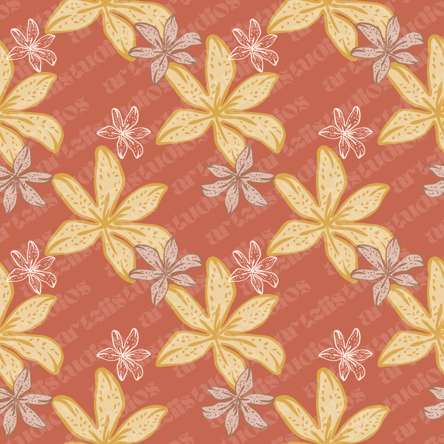 Tiger Lily Repeat Surface Pattern