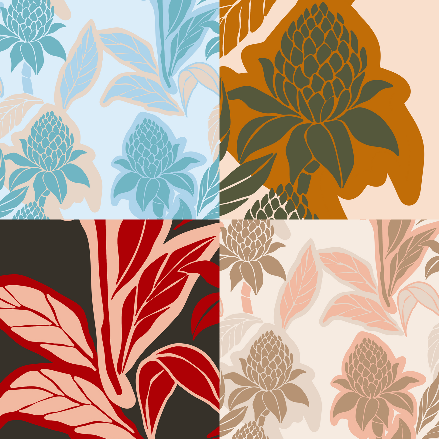 Torch Ginger Repeat Surface Pattern