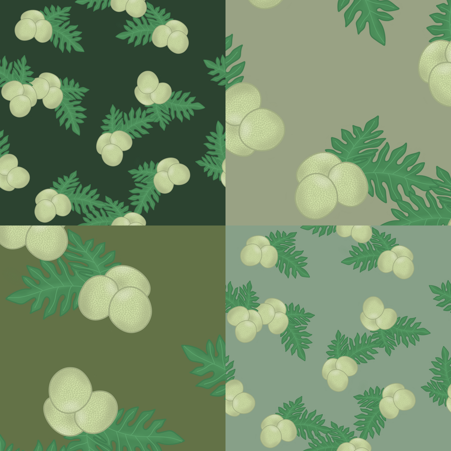 Ulu Bunches Repeat Surface Pattern