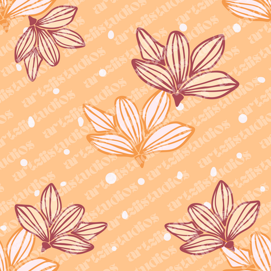 Naupaka Fall Repeat Surface Pattern For ShopReiko