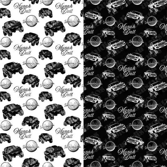 Mini Truck Repeat Surface Pattern. LokomokoCo