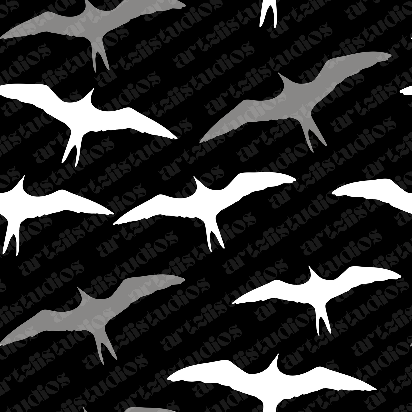 Iwa Bird Repeat Surface Pattern for Jamie Sonobe