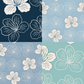 Blue Blossom Repeat Surface Pattern