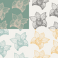 Simple Orchid Repeat Surface Pattern