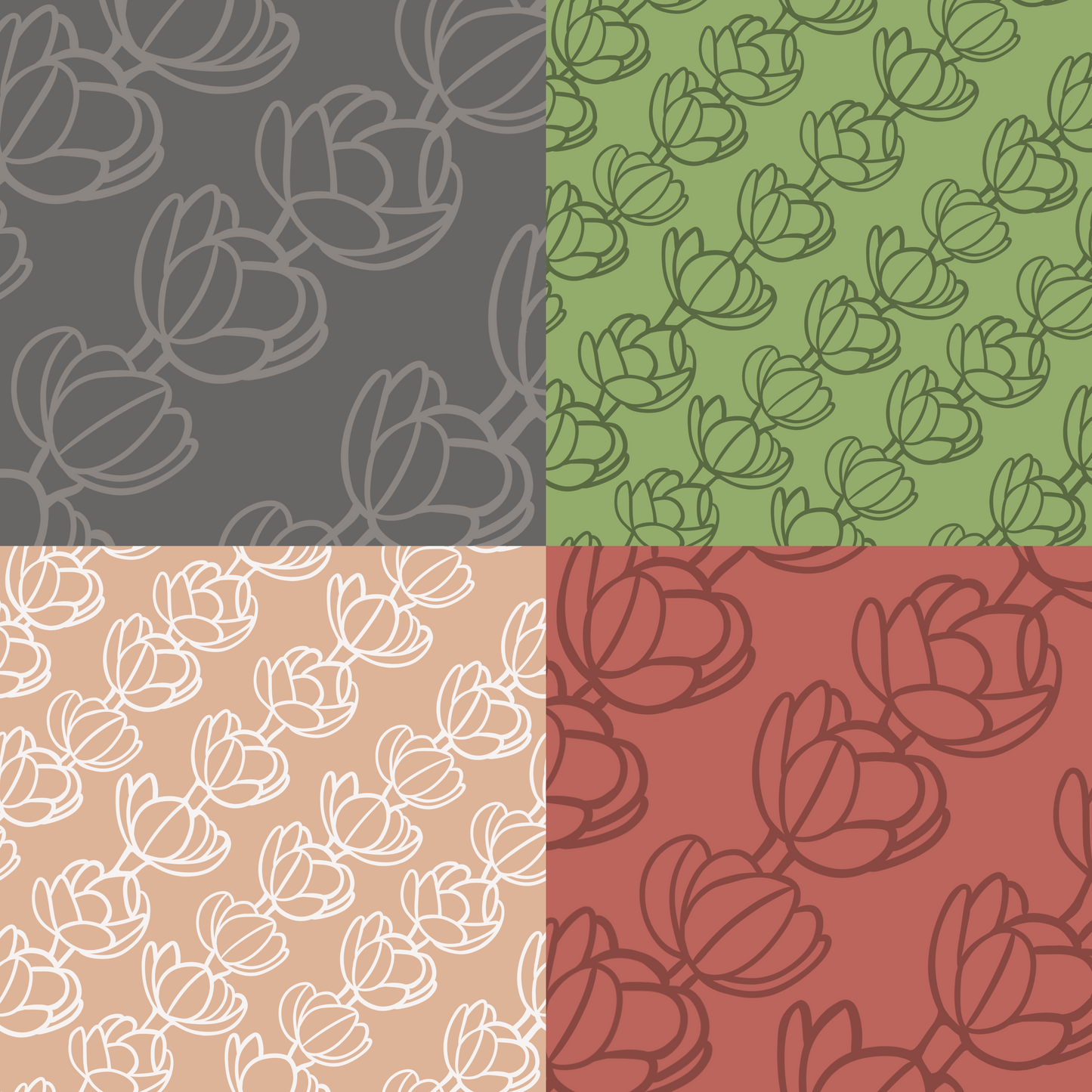 Pikake Lei Repeat Surface Pattern