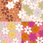 Fall Daisy Repeat Surface Pattern