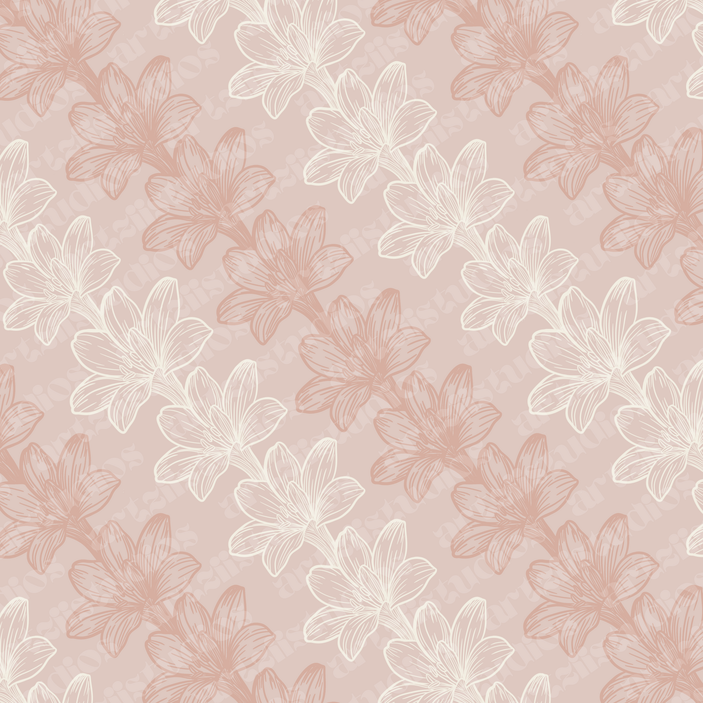 Lily Lei Repeat Surface Pattern