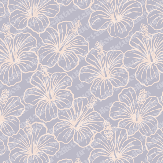 Hibiscus Babe Surface Pattern