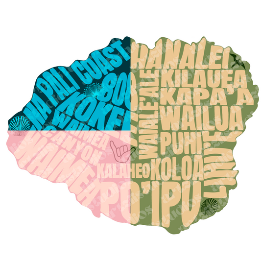 Custom Graphic for iloveyoufromheretokauai