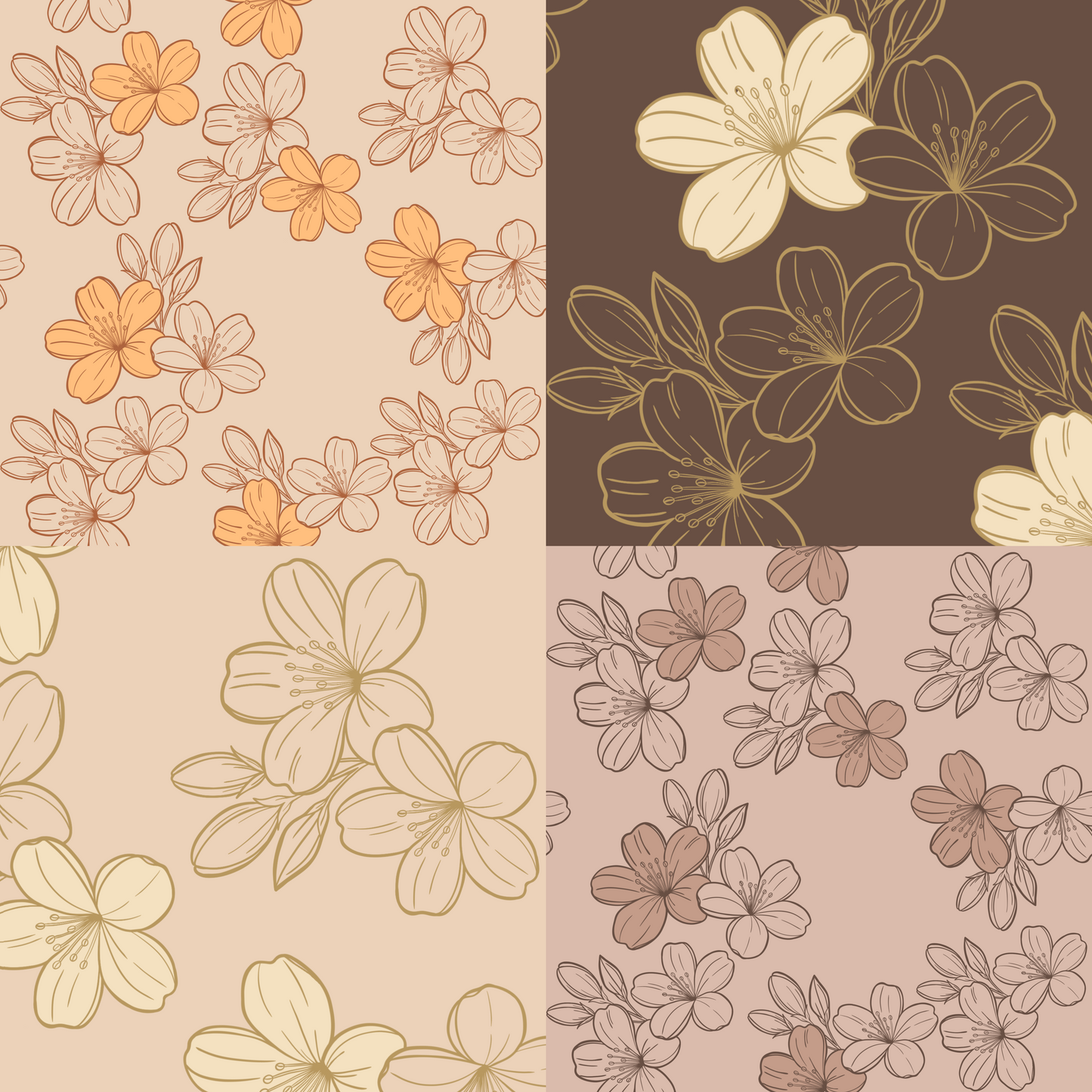 Cherry Blossom Dream Repeat Surface Pattern