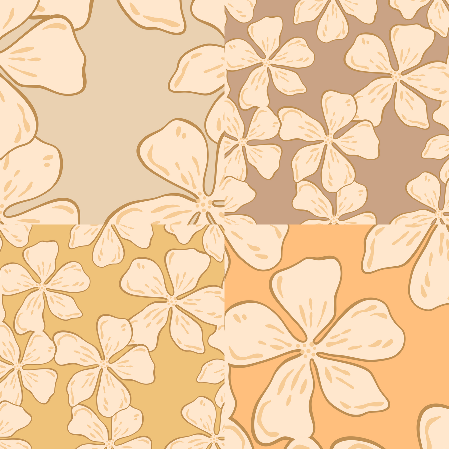 Soft Botanicals Repeat Surface Pattern