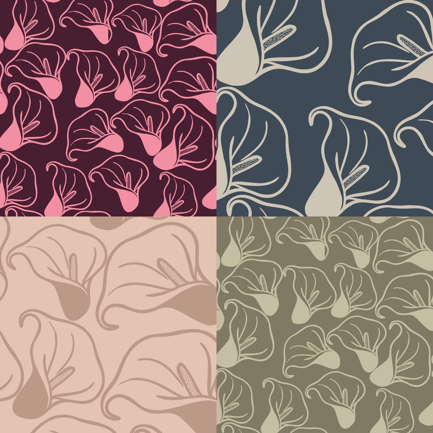 Calla Lily Repeat Surface Pattern