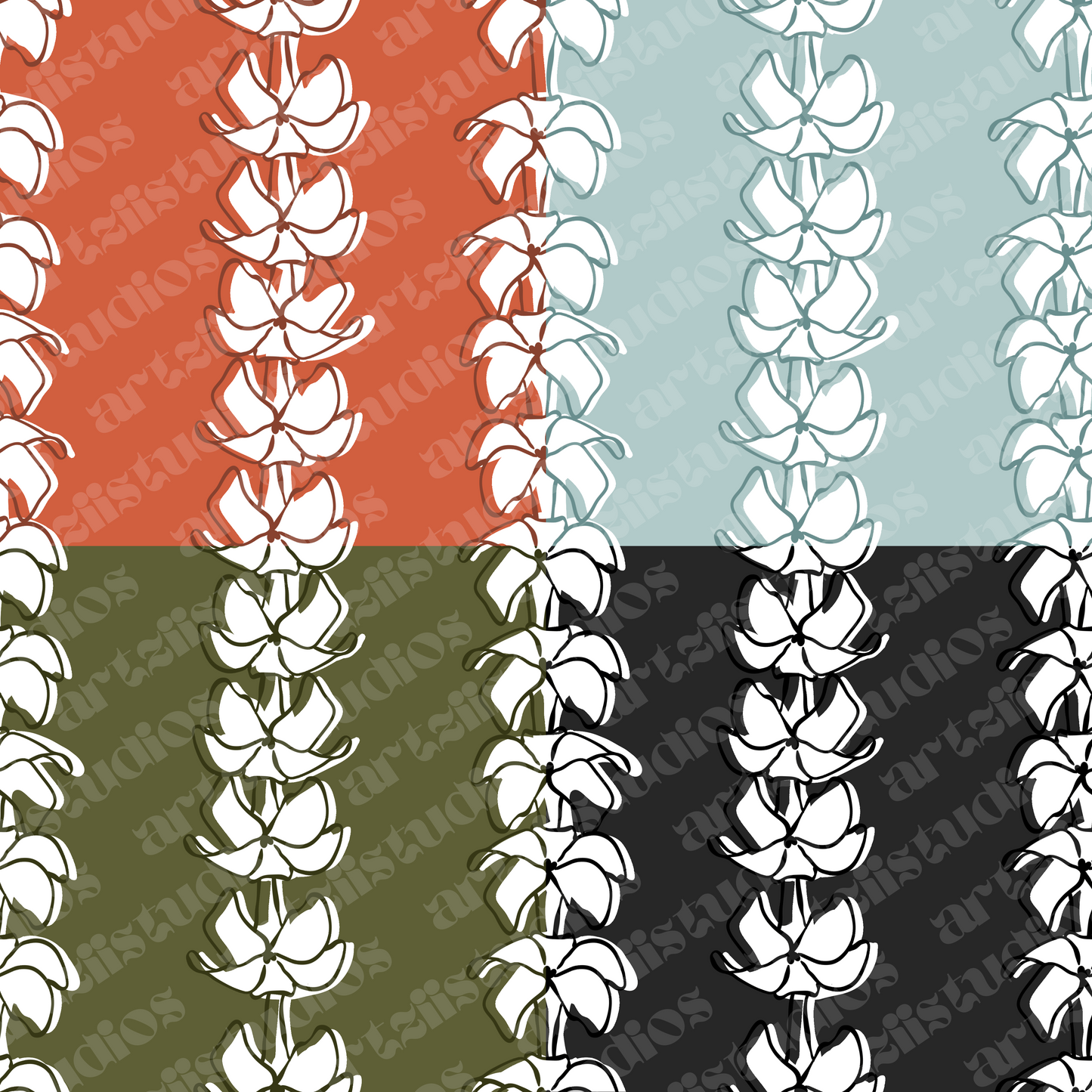 Offset Lei Custom Repeat Surface Pattern for Lala Vaii