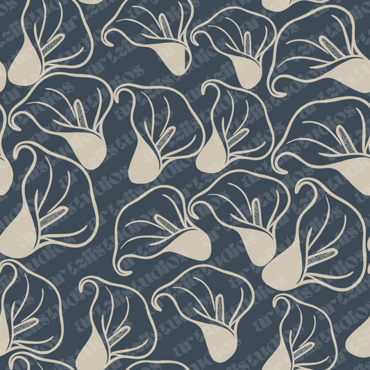 Calla Lily Repeat Surface Pattern