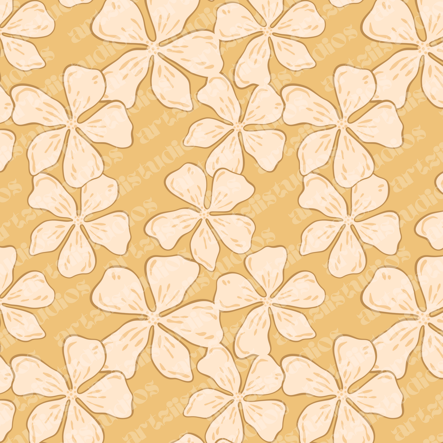 Soft Botanicals Repeat Surface Pattern