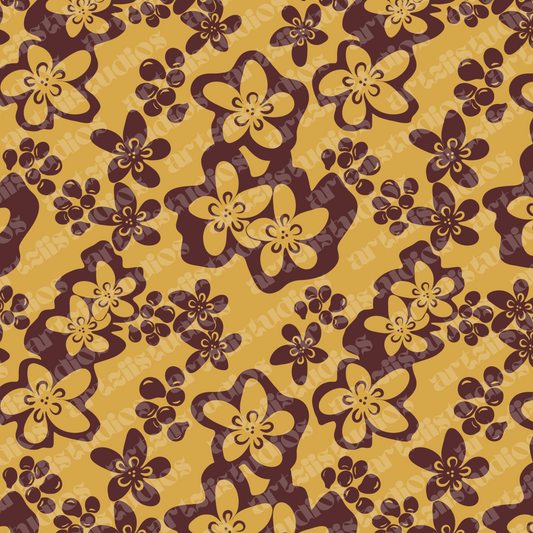 Burnt Petals Repeat Surface Pattern