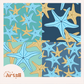 Coastal Starfish Repeat Surface Pattern #1137