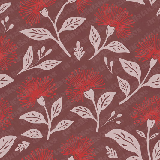 Ohia Lehua Lava Repeat Pattern