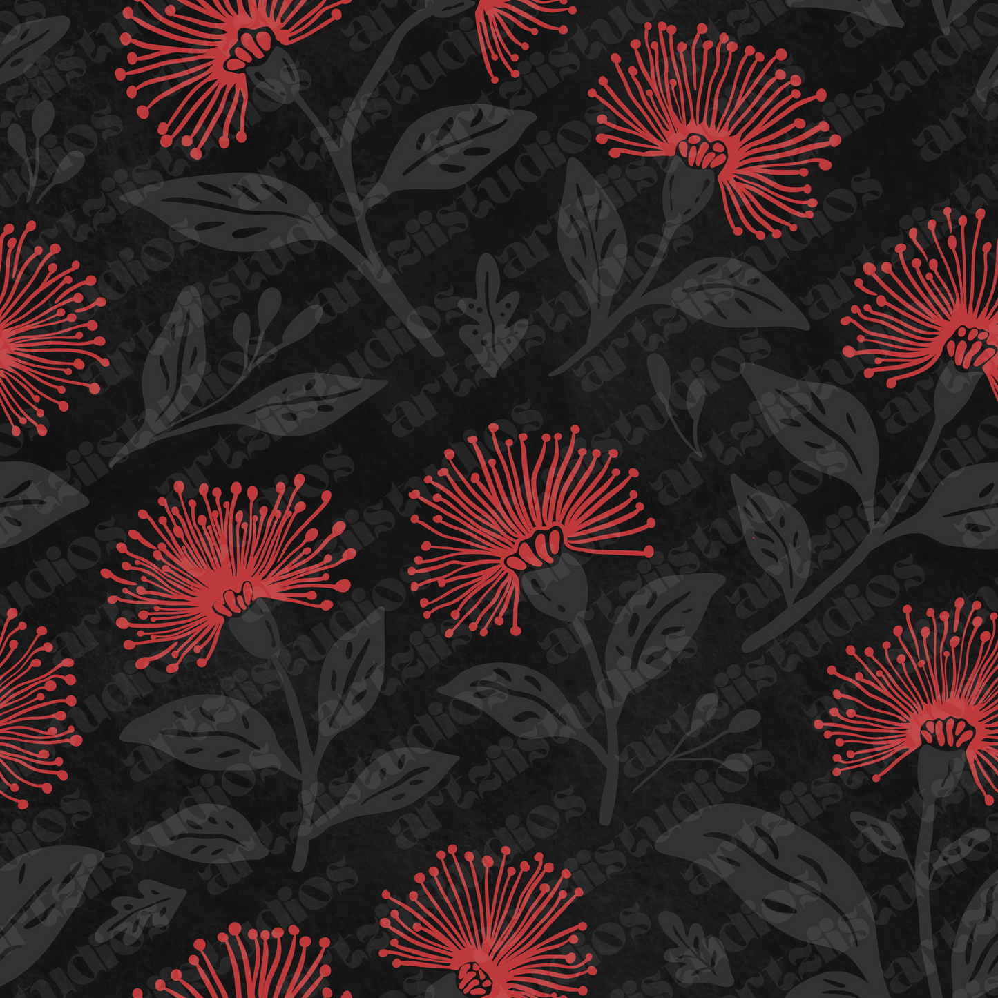 Ohia Lehua Lava Repeat Pattern