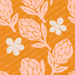 Playful Protea Repeat Surface Pattern