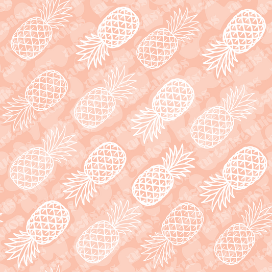 Groovy Pineapple Repeat Surface Pattern