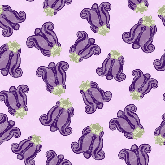 Crown Flower Repeat Surface Pattern for BanglesByJoii