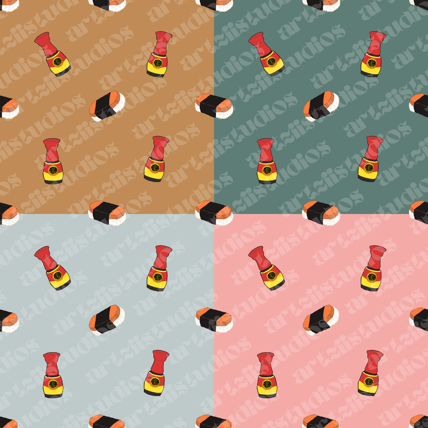 Musubi Repeat Surface Pattern for Upatdawnco