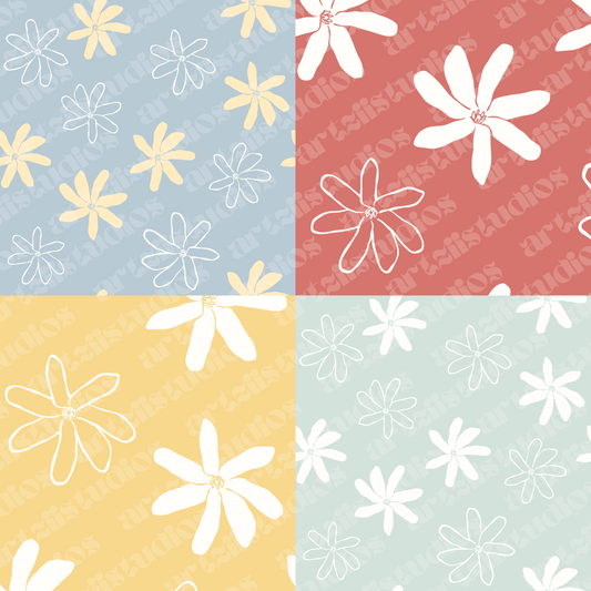 Tiare Repeat Surface Pattern for UpAtDawnCo