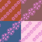 Valentine Retro Flower Repeat Surface Pattern