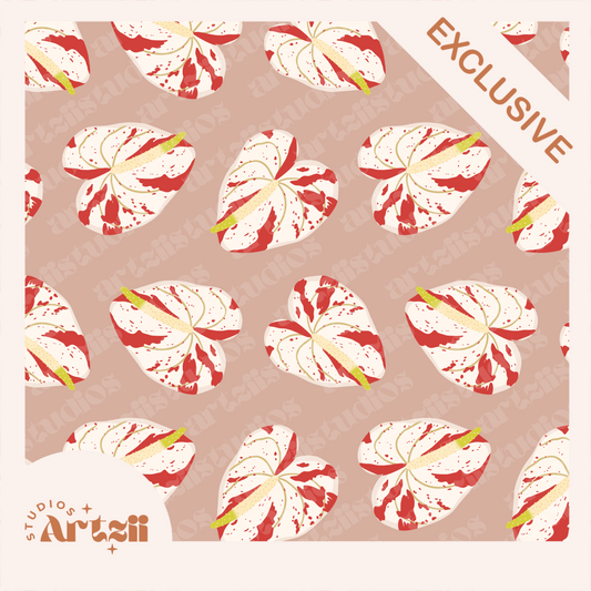 Variegated Anthurium Repeat Surface Pattern #105