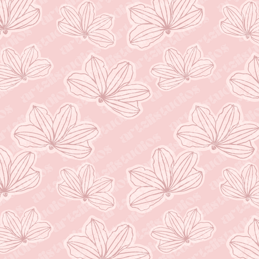 Vintage Naupaka Repeat Surface Pattern