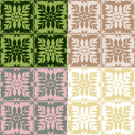Ulu Checkered Repeat Surface Pattern for Wailea Co