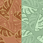 Retro Monsterra Surface Pattern