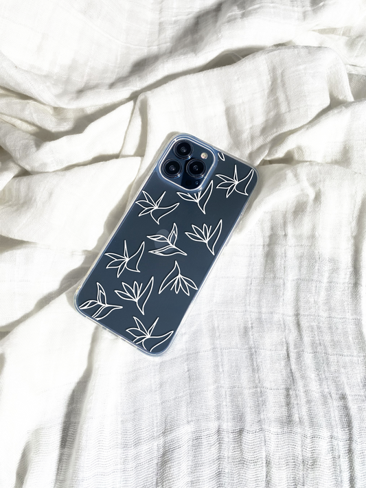 Bird of Paradise Flower Clear Cases