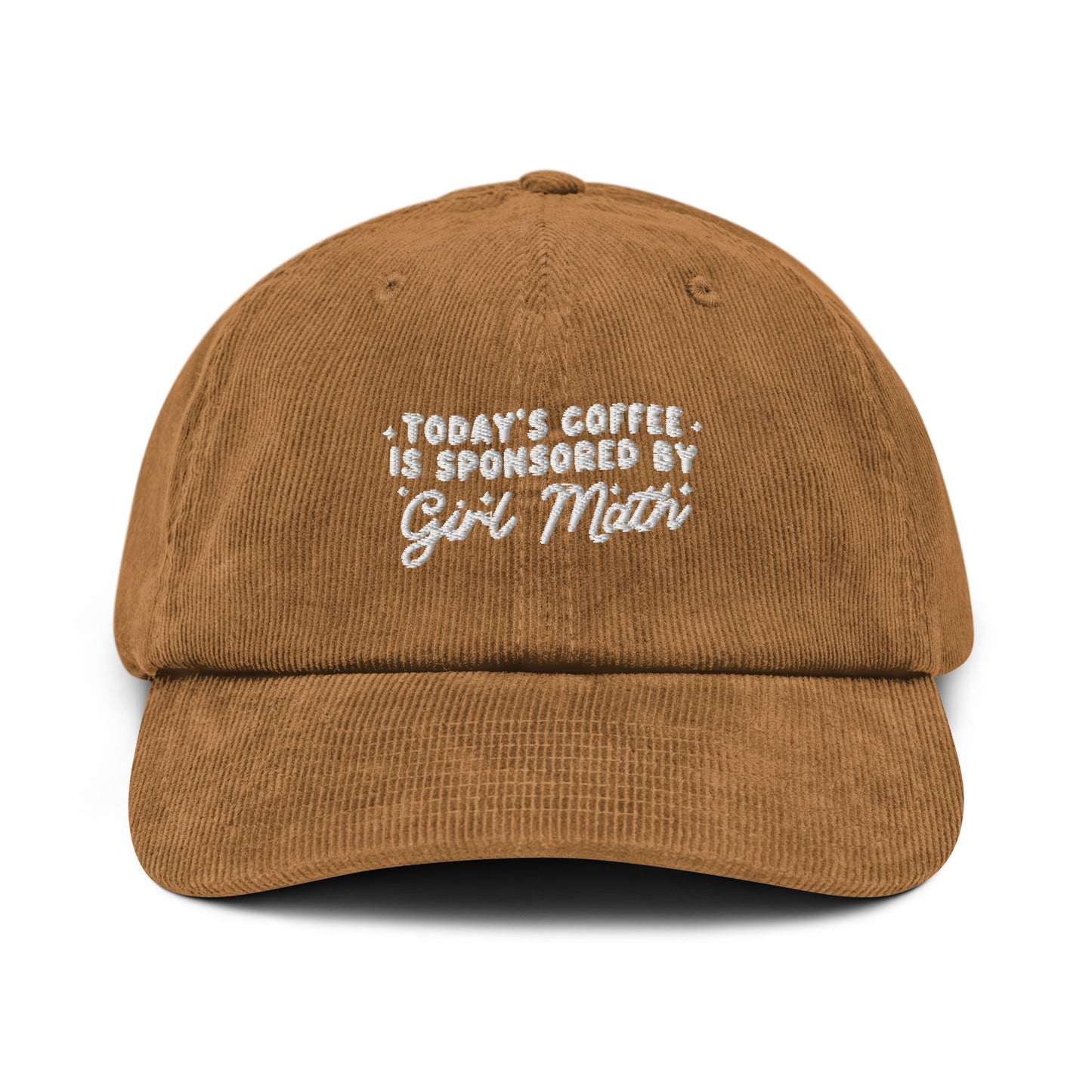 Coffee Girl Math Corduroy hat
