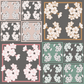 Cherry Blossom Squares Repeat Surface Pattern