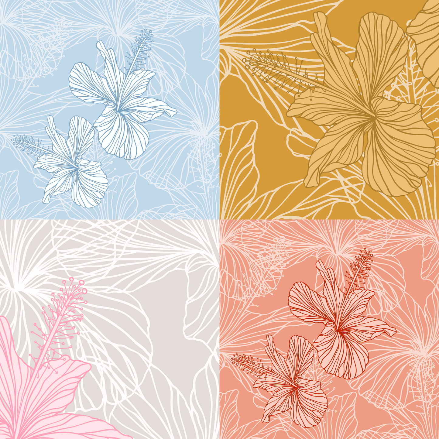 Koki'o Ke'oke'o Repeat Surface Pattern