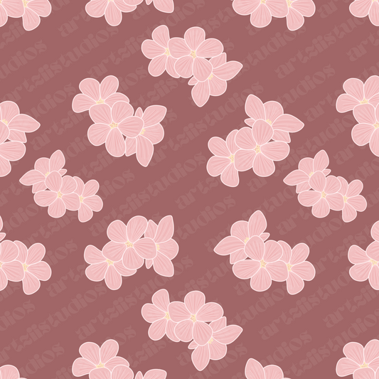 Floral Trio Repeat Surface Pattern